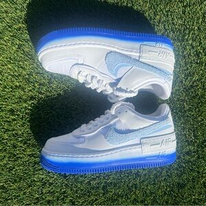 Nike Air Force 1 Shadow Chenille Swoosh - Blue Tint Women’s Size 6